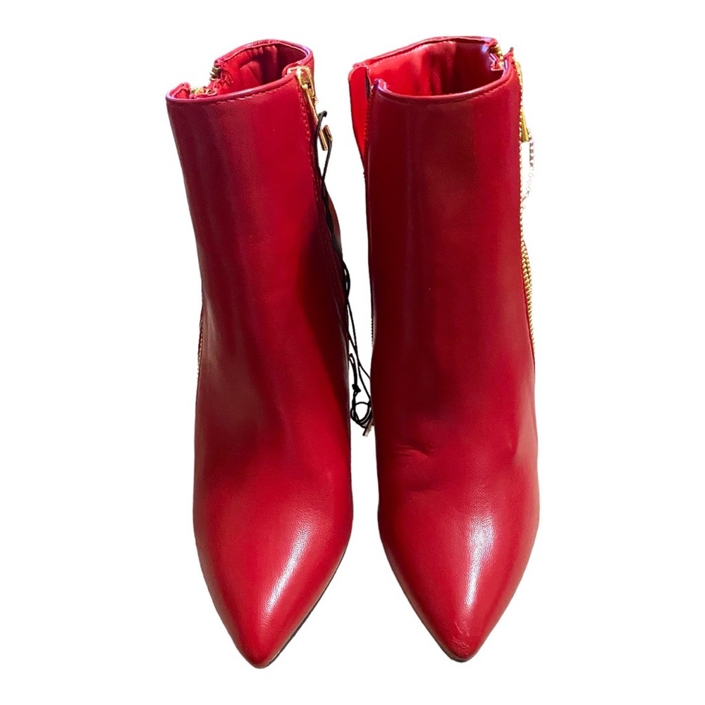 Catherine Malandrino Stiletto Red Ankle Bootie Shoe 7